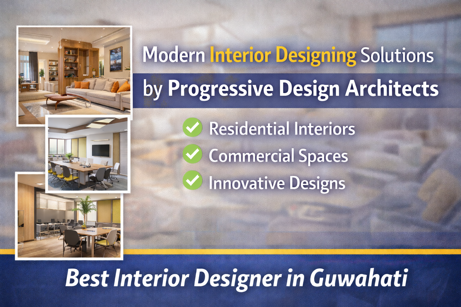 Modern Interior Designing Solutions by Progressive Design Architects