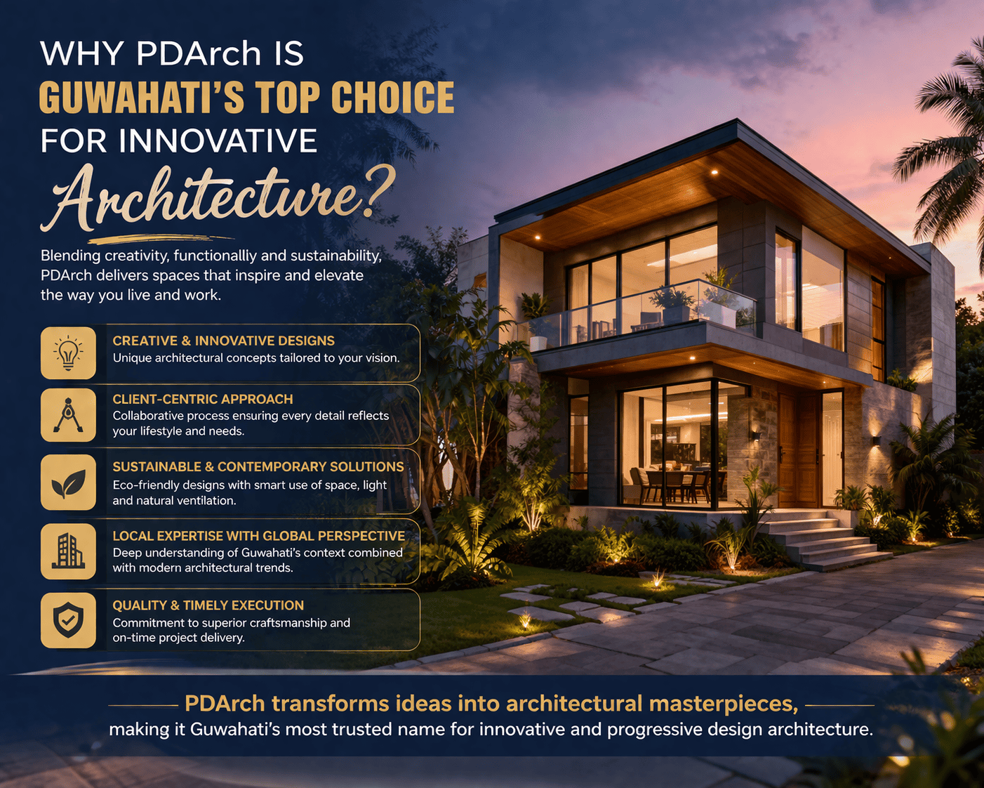 Why PDArch is Guwahati’s Top Choice for Innovative Architecture?
